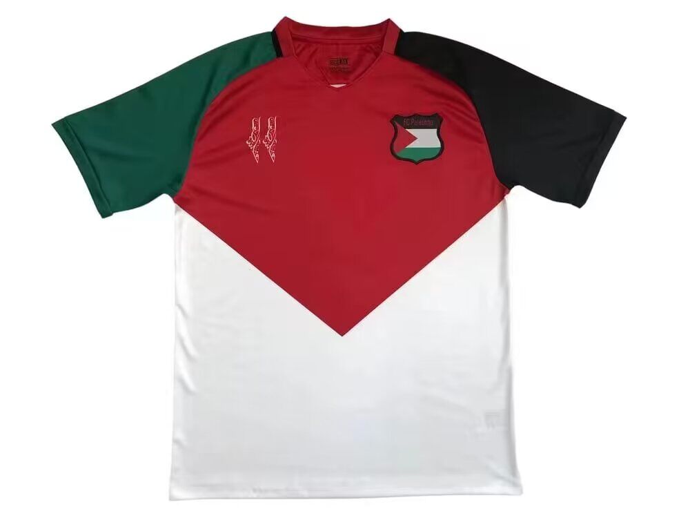 AAA Quality Palestine 24/25 Special Red/White Soccer Jersey